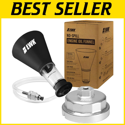Durable 64mm Oil Filter Wrench Set for Toyota: Convenient Funnel & Hose Included