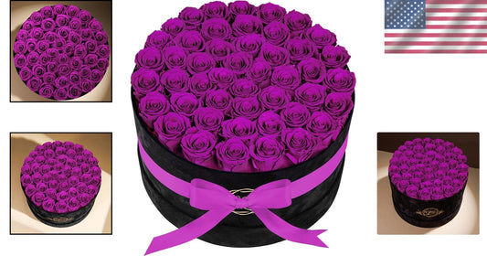 47 Handmade Rosy Beauties in Velvet Box - Perfect for Mother’s Day or Birthdays