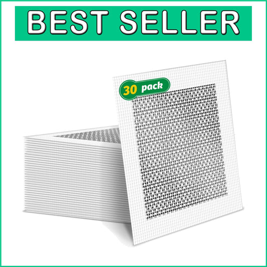 30Pcs 6 Inch Self-Adhesive Fiberglass Drywall Patch Kit for Wall Repairs