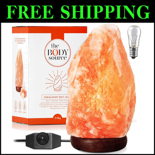 Elegant Dimmable Himalayan Salt Lamp 10-12 Inches | Natural Orange Glow