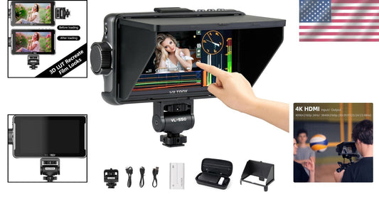 Compact 5.5-Inch 4K Monitor with 1200 Nits & Custom LUT Loading for Video Shoots