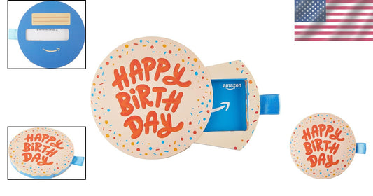 Delightful Birthday Cake Pop-Up Box Gift Card – No Fees, Easy Redemption