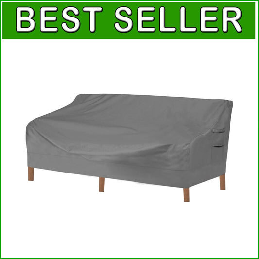 Durable 600D Waterproof Outdoor Sofa Cover with Air Vent - Fits 3-Seater