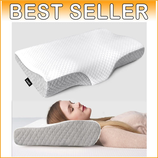 Ergonomic Cervical Pillow with Washable Cover - Alleviate Neck Pain Effortlessly