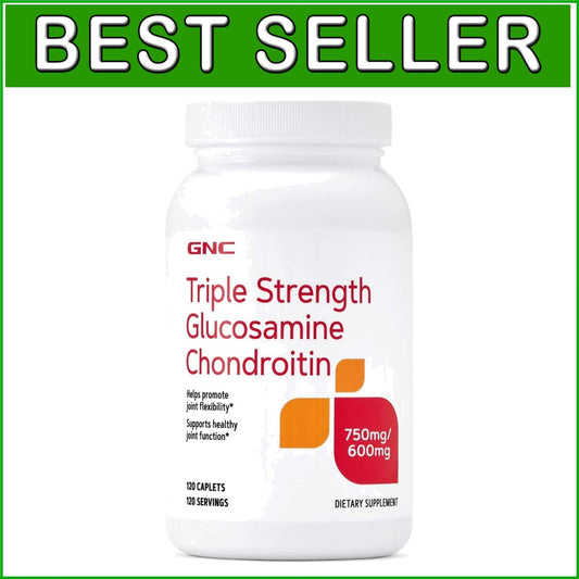 750mg Glucosamine & 600mg Chondroitin - Premium Joint Health Caplets, 120 Count