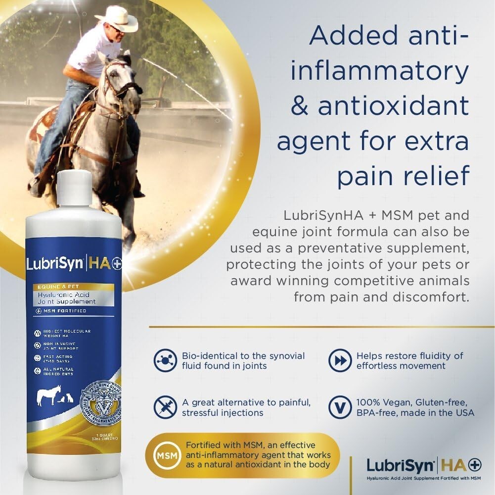 Liquid Joint Supplement with MSM for Active Pets - 32oz Fast Absorption