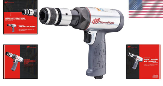 Versatile Short Barrel Air Hammer - Reduced Vibration and Quick Change Retainer