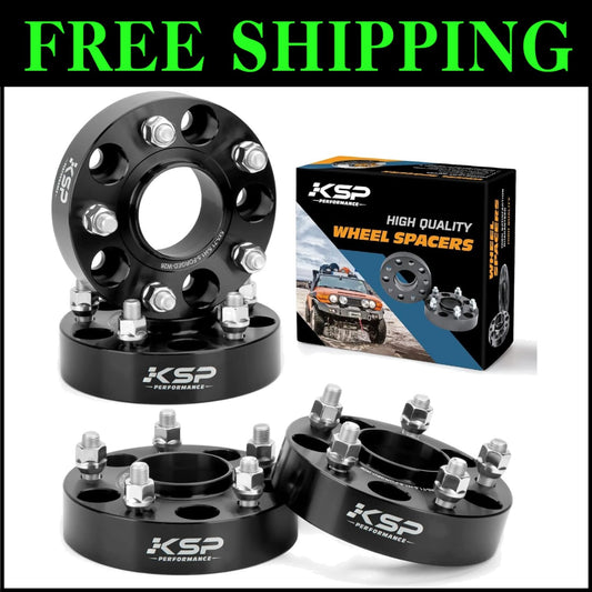 1.5" Thick KSP Wheel Spacers for Jeep - 4 Pcs with 20 Bolts, Vibration-Free Fit