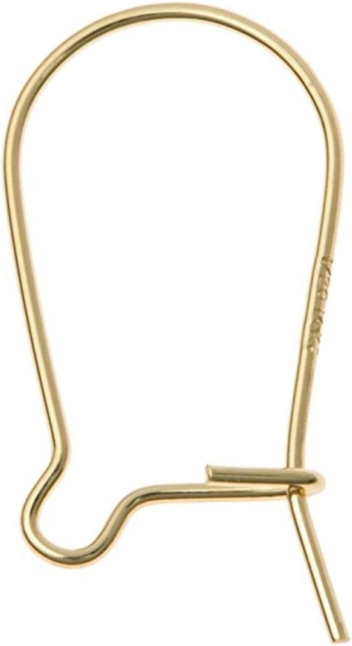 30pcs Gold Plated Sterling Silver Kidney Earring Hooks for Elegant DIY Jewelry
