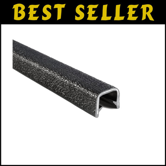 Versatile Black Edge Trim for Marine & Auto - 25' Flexible PVC Installation