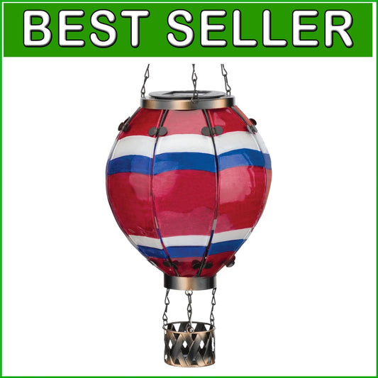 Eco-Friendly Solar-Powered Hot Air Balloon Lantern for Patios and Pathways