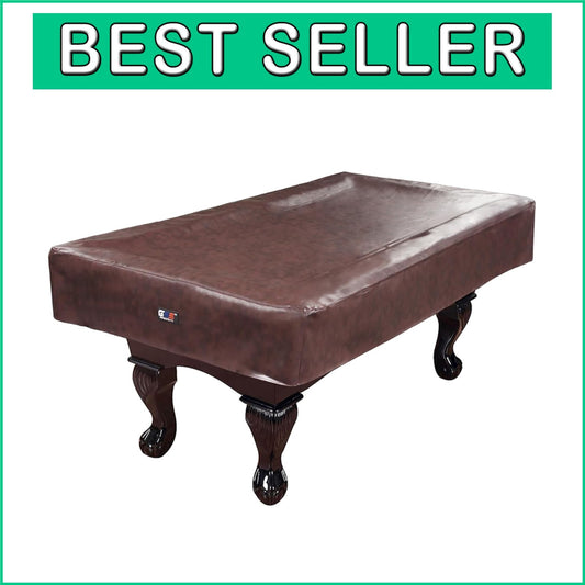 Elegant Leatherette Pool Table Cover - Fits 7' 8' 9' with Zipper Closure