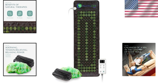 Flexible Infrared Heating Pad w/ 12-Hour Auto Shutoff - Natural Stones Therapy