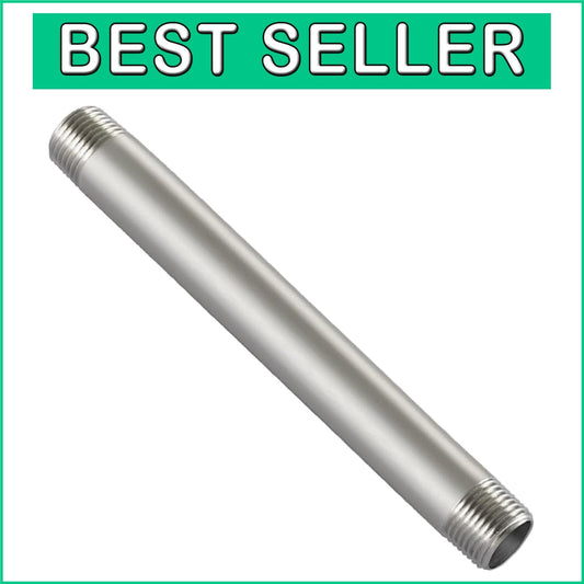 304 Stainless Steel 24" NPT Male Threaded Pipe Nipple for Enhanced Durability