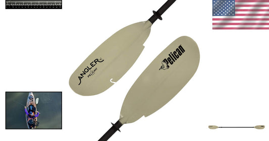 Lightweight Kayak Fishing Paddle - Adjustable Aluminum Shaft & Fiberglass Blades