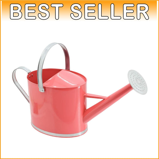 Fashionable Coral Watering Can - Perfect Gift for Garden Lovers, 1.8 Gallons
