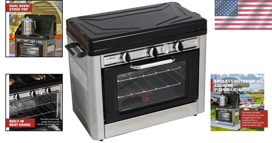 Portable Outdoor Oven for Camping - Versatile Cooking Experience, 24"L x 15"W