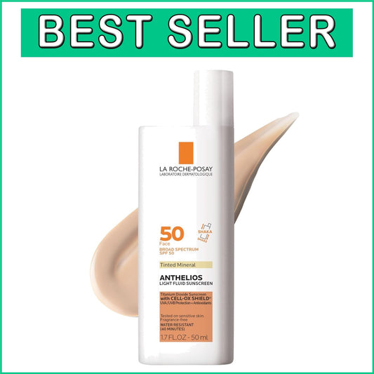 Anthelios SPF 50+ Tinted Sunscreen - Lightweight, Oxybenzone-Free Protection