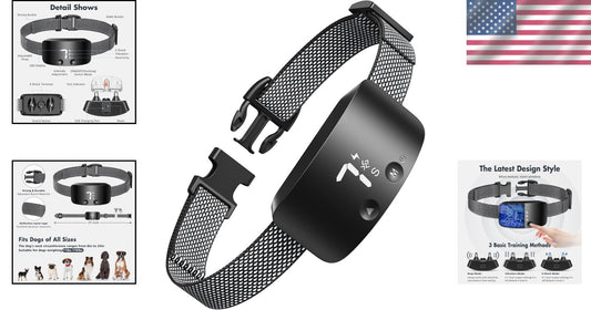 Effective Rechargeable Anti Barking Collar for Medium & Large Breeds - 3 Modes