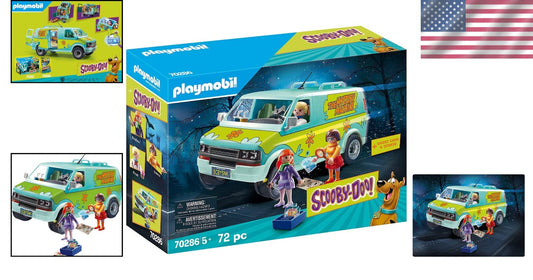 Collectible SCOOBY-DOO! Mystery Machine Playset with Illuminated Features