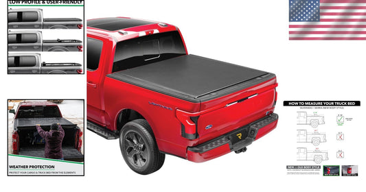 Tonneau Cover for 2019-2025 Chevy Silverado/Sierra - Easy Install & 100% Access