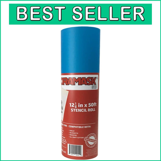 Durable 12.125" x 50' Stencil Film Roll - Perfect for Smooth Surfaces & Painting