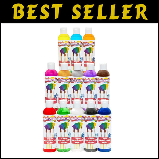Versatile Watercolor Paints - 13 Set of Safe, Washable Colors for All Ages