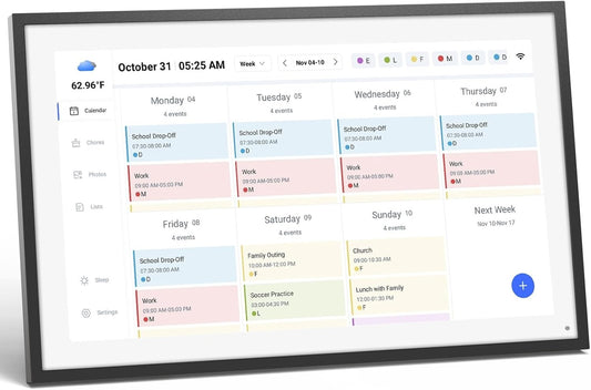 Wall-Mountable Family Calendar with Full HD Touchscreen - 15.6" Planning System