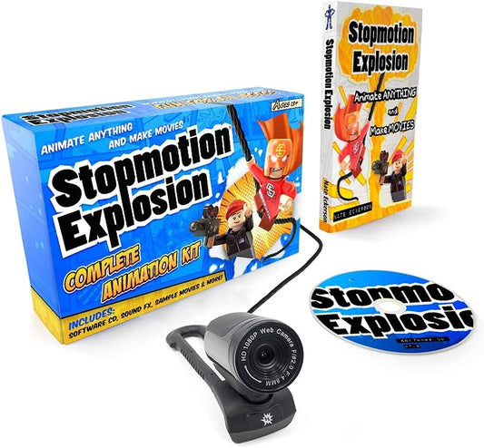 All-in-One Stop Motion Animation Kit - 1080P Camera, Software & Instructions