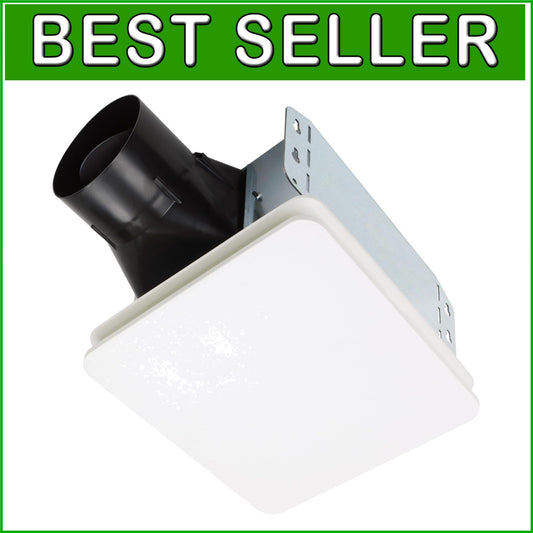 Efficient 60 CFM Exhaust Fan with Seamless Design - Ideal for Bathrooms