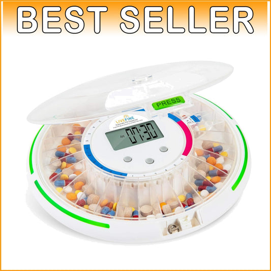 Advanced Electronic Medication Organizer with Alerts - 6 Dosage Templates & LCD