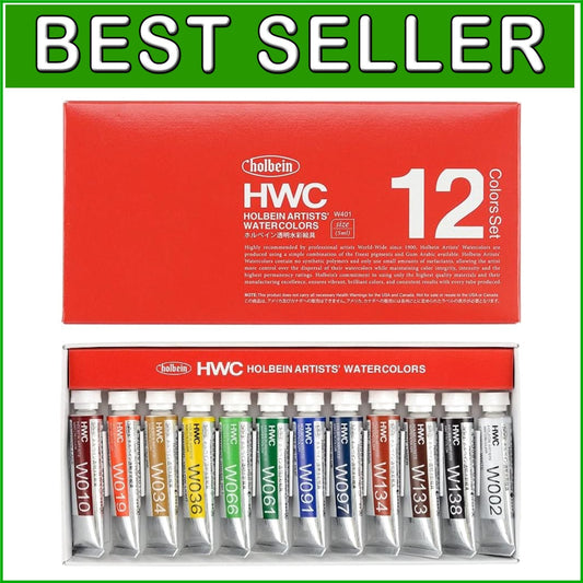 12 Matte Finish Watercolor Tubes - Perfect for Detail Work & Young Artists