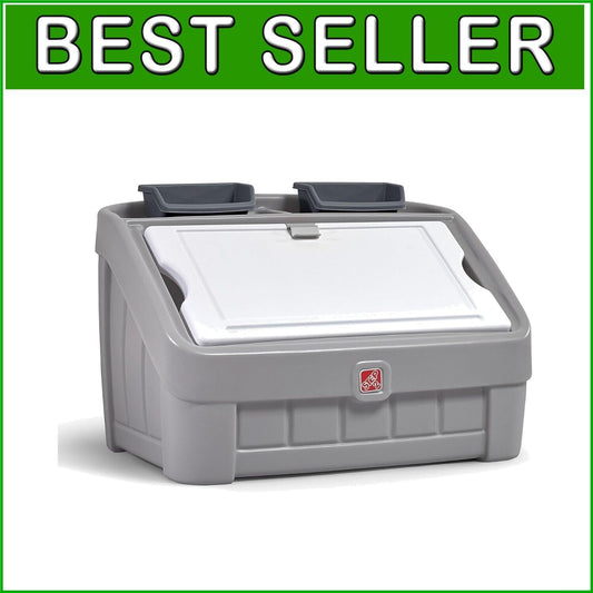 2-in-1 Kids Toy Storage Box & Art Easel - Innovative Organizer for Creative Play