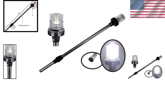 360-Degree Nature White LED Navigation Light for Boating - USCG Certified