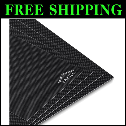 Super Lightweight Gloss Carbon Fiber Sheets 400x500x1.5mm for Custom Models