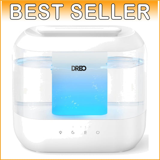 Whisper-Quiet 4L Humidifier with Night Light – Ideal for Baby Nursery & Bedroom