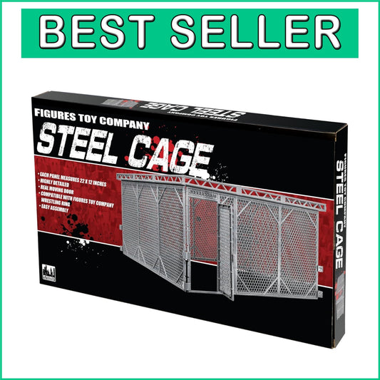 Compelling Steel Cage Playset for Wrestling Rings - Match Simulation