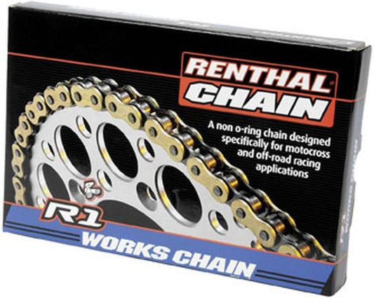 Durable 520-Pitch Motorcycle Chain - 114 Links for Enhanced Off-Road Performance