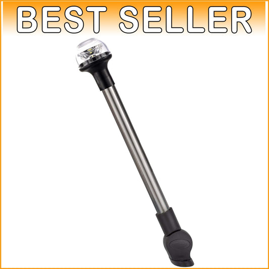 Folding LED Boat Stern Light - Two-Mile Visibility for Safe Night Navigation