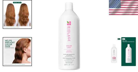 Vegan Color Lock Shampoo for Hydration & Strength - Paraben-Free & Eco-Friendly
