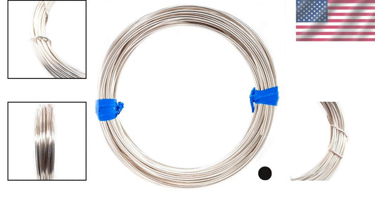 5FT Polished 925 Sterling Silver Wire, Round Shape - Ideal for Jewelry Making