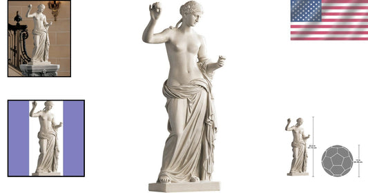 Classic 23 Inch Venus Statue - Beautifully Detailed Resin Sculpture for Gifting