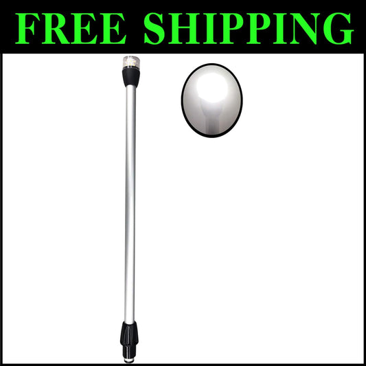 Waterproof 22-Inch Stern Light Pole Replacement for Pontoon & Yacht Safety