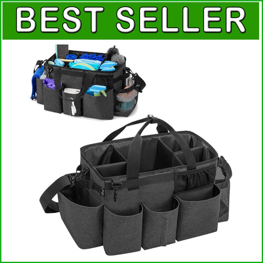 Ergonomic Wearable Cleaning Organizer with Adjustable Strap and Multiple Pockets