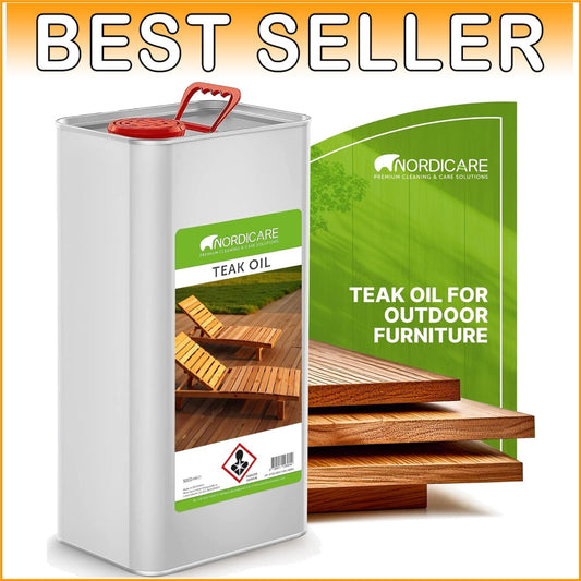 Easy-Apply 170 Oz Outdoor Wood Oil - Waterproof Protection for Garden Furniture