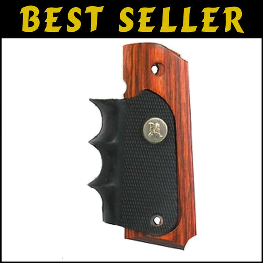 Premium Rosewood Grain Grips for Full-Size 1911 - Improved Handling Control