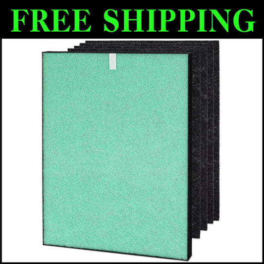 One-Year Replacement Filter Set with True HEPA & Carbon Filters for Allergies