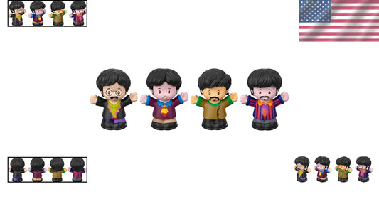 Rock 'n Roll with Little People 4-Pack Beatles Figures from 'Yellow Submarine'