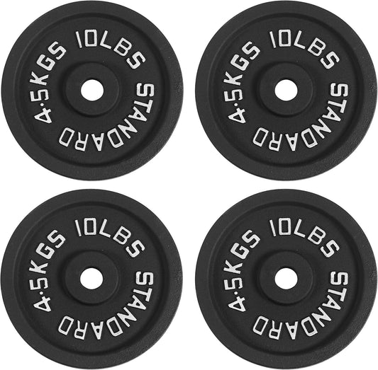 Durable Cast Iron Weight Plates - Olympic Standard, Multiple Sizes for Training