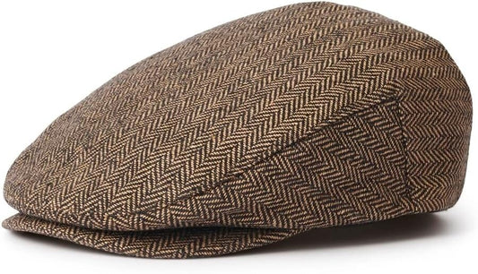 Classic Men’s Hooligan Driver Cap – Stylish Snap Brim with Unique Lining